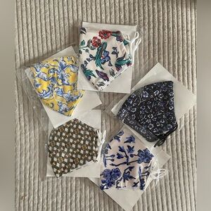 Tory Burch Floral Face Masks Set of 5